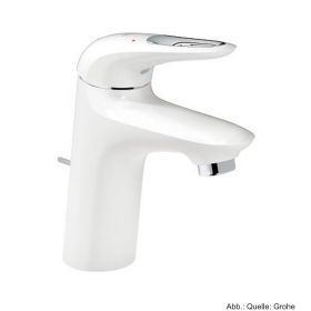 GROHE Waschtisch-Batterie Eurostyle M-Size m.  Zugstangen-Abl.-grt.,moon white