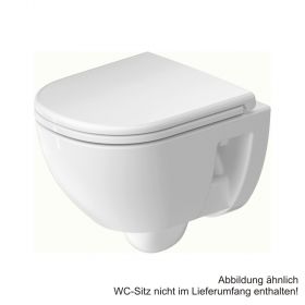 Duravit D-Code Wand-Tiefspül-WC 360 x 480 mm, Abgang waagerecht, rimless weiss