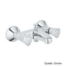 GROHE Costa 2-Griff-Wannenbatterie DN15 Wandmontage chrom, 25450001