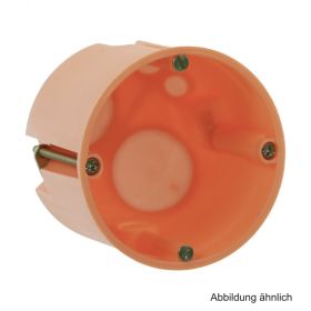 Hohlwand-Schalterdose tief 68x61 mm winddicht, orange, 25 Stück