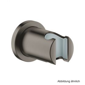 GROHE Rainshower Wandbrausehalter n. verstb. runde Ros. hard graphite geb.