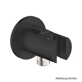 GROHE Tempesta Wandanschlussbogen mit Brausehalter matt black, 286282431