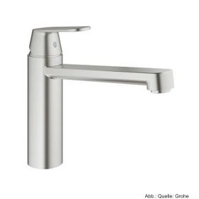 GROHE Eurosmart C Spültischbatterie,teilhohe Ausführung,Schwenkb.140°,supersteel