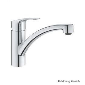 GROHE Eurosmart EH-SPT-Batterie flacher Auslauf Mittelstell. kalt chrom