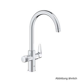 GROHE Blue Pure BauCurve SPT-Batt. C-Auslauf chrom, 30580000