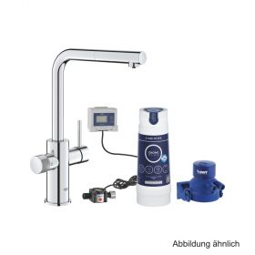GROHE Blue Pure Minta Starter Kit L-Ausl. azb. Mous. S-Filter chrom, 30591000