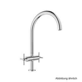 GROHE Atrio 2-Griff-Spültischbatterie C-Auslauf chrom, 30609000