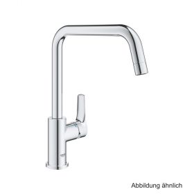 GROHE Eurosmart EH-SPT-Batterie Vor-Fenster-Montage hoher Auslauf chrom