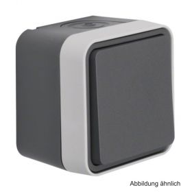 Berker Aufputz-Wechselschalter, grau, 30763505