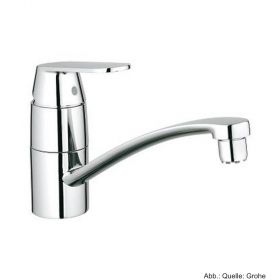 GROHE Eurosmart C EH-SPT-Batterie Auslauf flach Vor-Fenster-Montage chrom