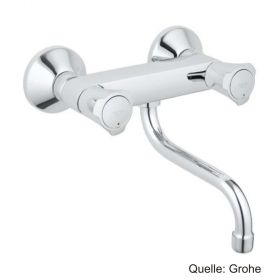 GROHE Costa Spültisch-Wandbatterie mit schwenkbarem Auslauf, verchromt 31187001