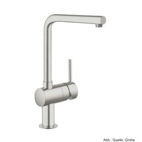 GROHE Minta Einhand-Spültischbatterie, DN15, L-Auslauf, supersteel 31375DC0