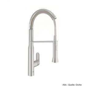 GROHE K7 EH-Spültischbatterie Medium mit Profibrause supersteel 31379DC0