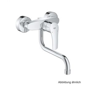 GROHE Eurosmart Einhand-SPT-Batterie Wandmontage Ausld. 217mm chrom, 31391003