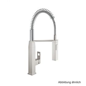 GROHE Eurocube EH-Spültischbatterie mit Profibrause supersteel, 31395DC0