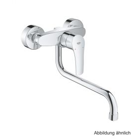 GROHE Eurosmart Einhand-SPT-Batterie Wandmontage Ausld. 277mm chrom, 32224003
