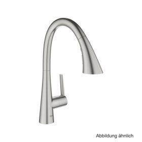 GROHE Zedra EH-Spültischbatterie C-Ausl. azb. 3-Strahl-Spülbr. supersteel