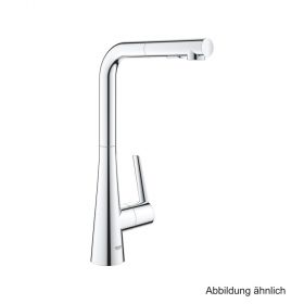 GROHE Zedra EH-Spültischbatterie L-Auslauf ausziehbare Spülbrause chrom