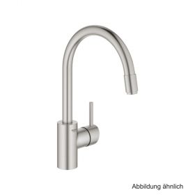 GROHE Concetto EH-SPT-Batterie hoher Ausl. azb. L-Brause supersteel, 32663DC3