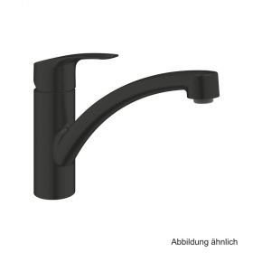 GROHE Eurosmart EH-SPT-Batterie flacher Auslauf matt black, 332812433