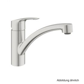GROHE Eurosmart EH-SPT-Batterie flacher Auslauf supersteel, 33281DC3