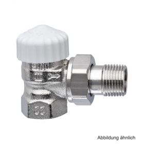 HEIMEIER Thermostat-Ventilunterteil V-exact II kurz, Eckform, DN10, vern.