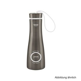 GROHE Blue Trinkflasche Edelstahl 450 ml hard graphite gebürstet, 40848AL0