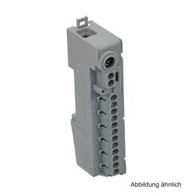 Abzweigklemme mit 15 Klemmstellen, grau