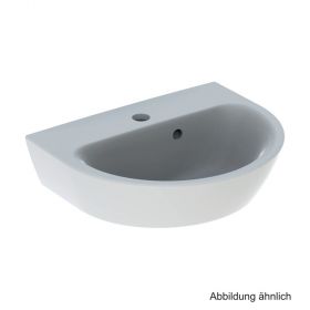 Geberit Handwaschbecken Renova, 45 x 36 cm, asymm. Überlauf, weiß, 500375011