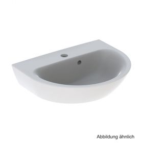 Geberit Handwaschbecken Renova, 50 x 40 cm, asymm. Überlauf, weiß, 500376011