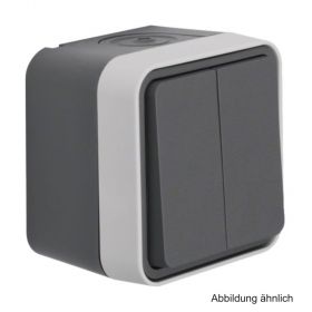 Berker Aufputz-Serientaster, grau, 50753515