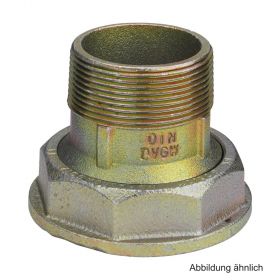 Viega Gaszähleranschlussverschrbg., Modell G2327, gelb verzinkt, R 1"