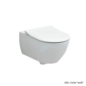Villeroy  emp  Boch Subway 2.0 DirectFlush Set bestehend aus Wand-Tiefspül-WC, spülrandlos, weiß Ceramicplus u. Slimseat WC-Sitz, 5614R2R1