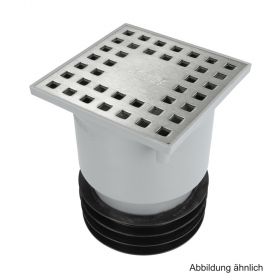 Airfit Universal Bodenablauf mit Edelstahl-Rost, DN 50-110