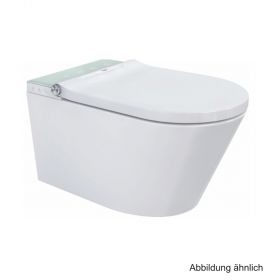 Design Dusch-WC-Komplettanlage,  wandhängendes Dusch-Tiefspül-WC, weiß