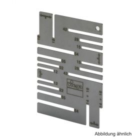 Viega Markierschablone in 12-54 mm aus Edelstahl