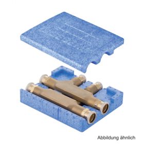 Geberit Mapress Kreuzungs-T-Stück mit Dämmbox 15 x 15 x 15mm