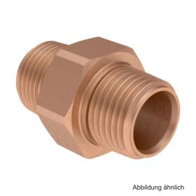 Geberit Übergang mit Anschluss für MeplaFix und AG R1/2" - MF1/2", Rotguss