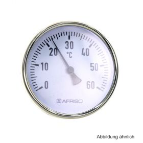 AFRISO Bimetall-Thermometer BiTh100ST 0/60°C Ø100 x 100 mm, 63871