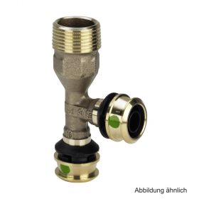 Viega Raxofix T-Stück, Modell 5326.4, R-Gewinde 3/4"AG x 16mm x 16mm, Rotguss