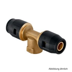 Geberit PushFit T-Stück mit IG 25mm x 3/4" IG x 25mm, Messing