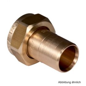 Geberit PushFit Verteilerabgang m. Steckende, zu Eurokonus, 20mmxG 3/4", Rotguss