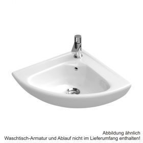 Villeroy & Boch O.novo Eck-Handwaschbecken compact, weiß, 73274001