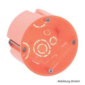 Hohlwand-Schalterdose E117, 68x61 mm, orange, 25 Stück