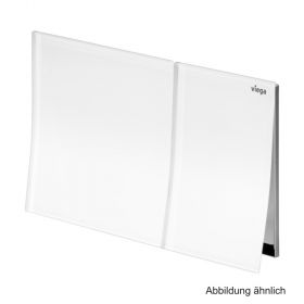 Viega WC-Betätigungsplatte Visign for More 200, Glas verkehrsweiss
