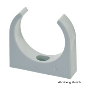 Klemmschelle M63, halogenfrei, grau, 20 Stück