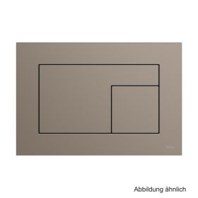 TECE Betätigungspl. TECEvelvet 2-Mengentechnik, Castroro Ottawa/ Beige-Braun