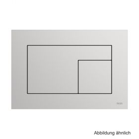 TECE Betätigungspl. TECEvelvet für 2-Mengentechnik, Grigio Efeso / Steingrau