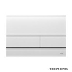 TECE Betätigungsplatte TECEsquare II 2-Mengentechnik, Glas weiß satiniert