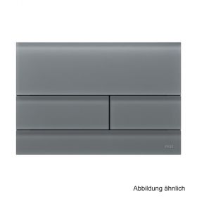 TECE Betätigungsplatte TECEsquare II 2-Mengentech., Glas signalgrau satiniert